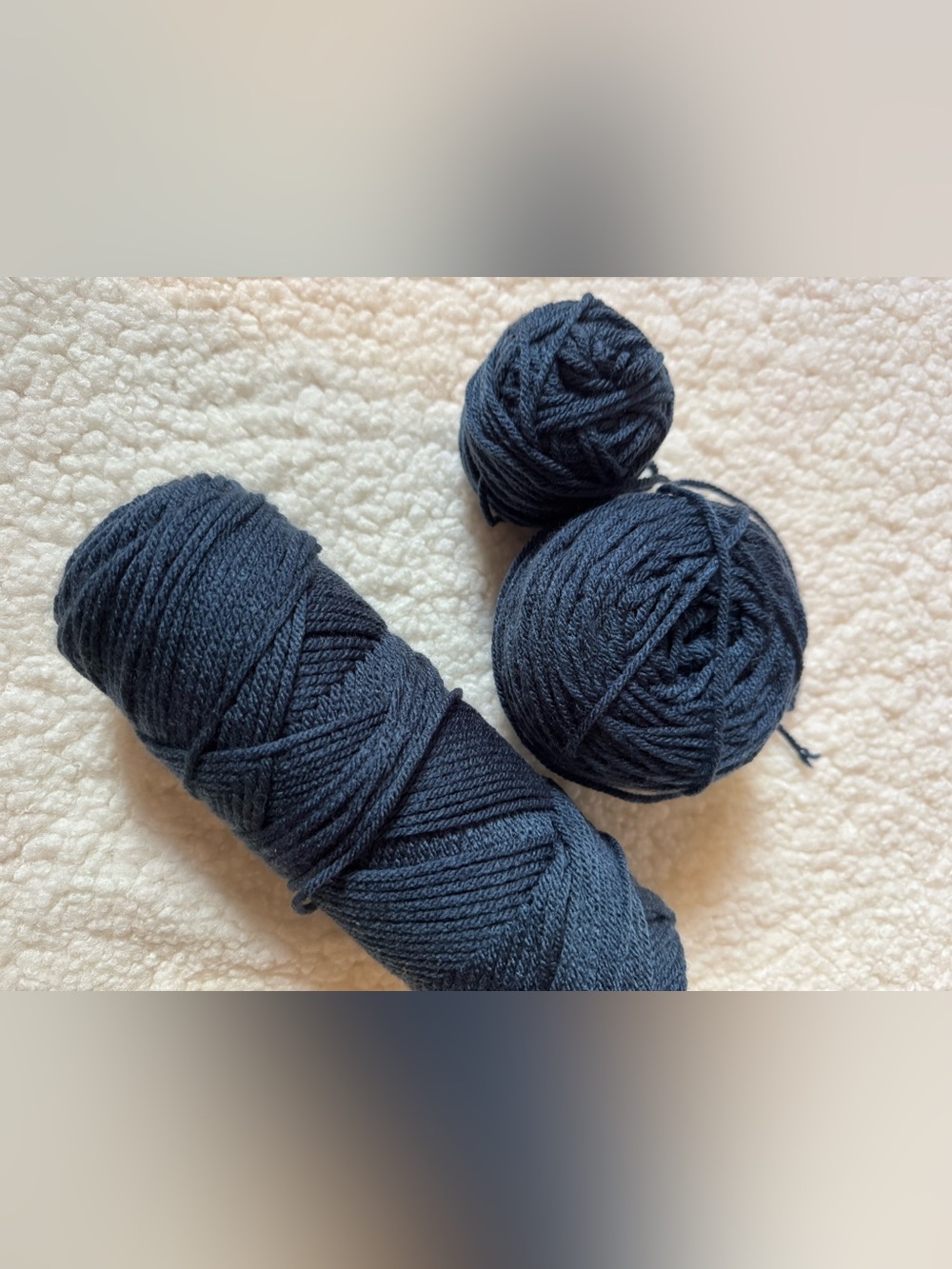 4.52 oz of I love this yarn acrylic yarn in Denim from Hobby Lobby